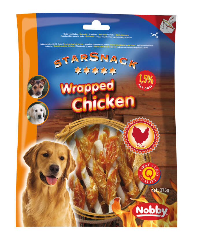 Nobby Hundeleckerli StarSnack Barbecue Wrapped Chicken